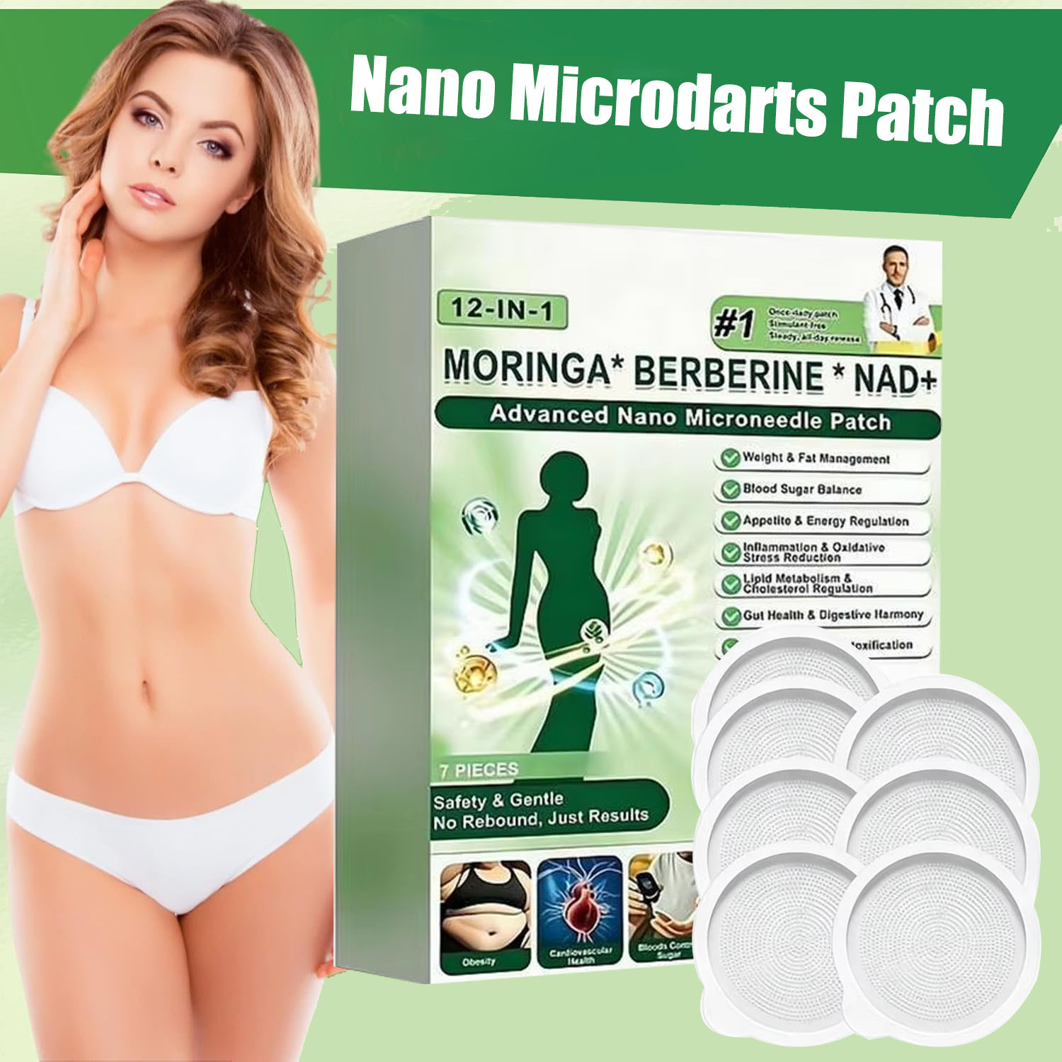 Xbody Health & Wellness - Advanced Nano Microneedle Sticker Patch Firming