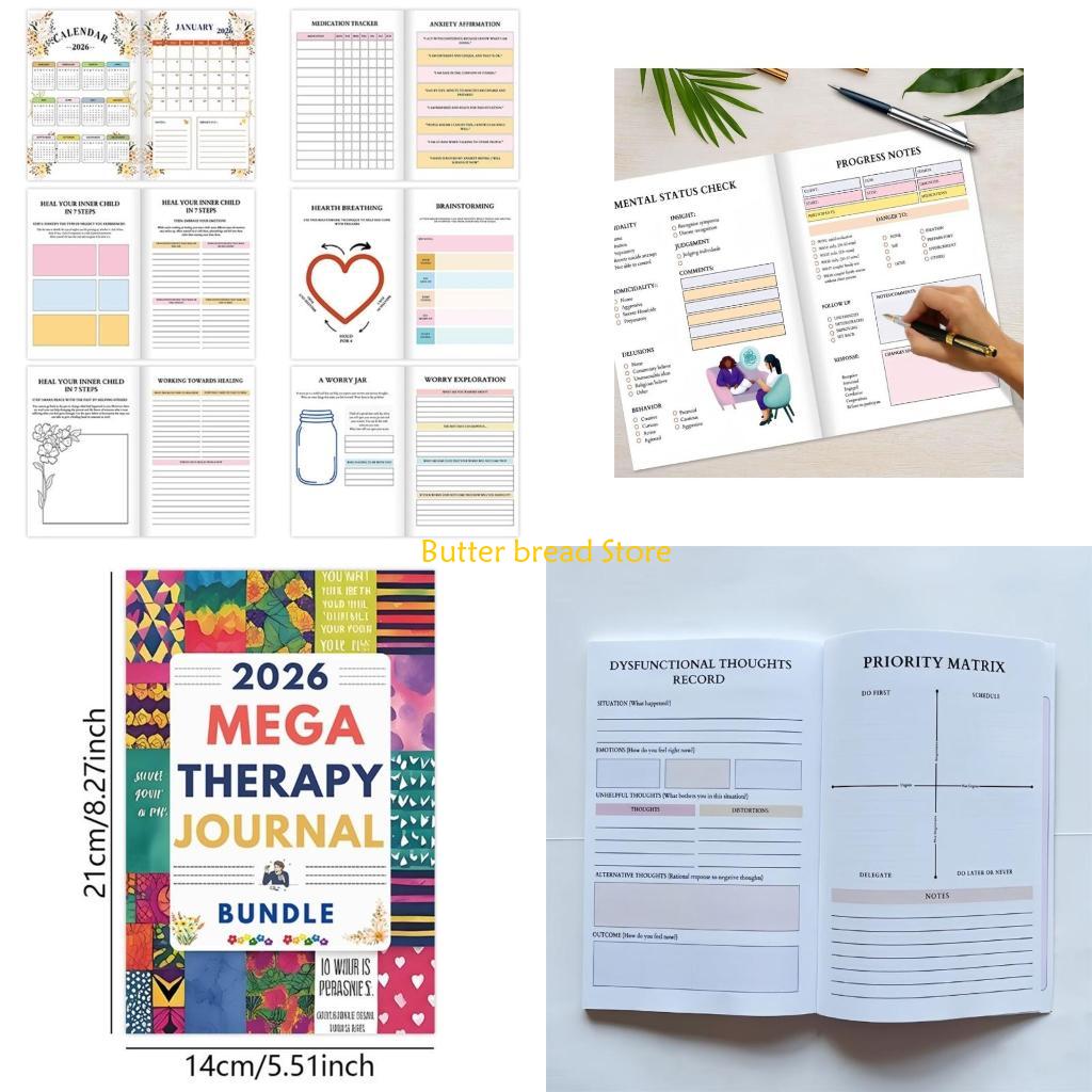 Health Wellness Planner - W89C Therapeutic Activity Writing Journal Monthly