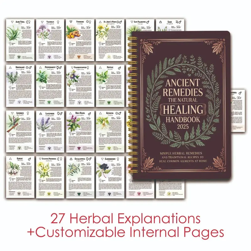 Health & Wellness Website - Natural Remedies Handbook with Ancient Cures